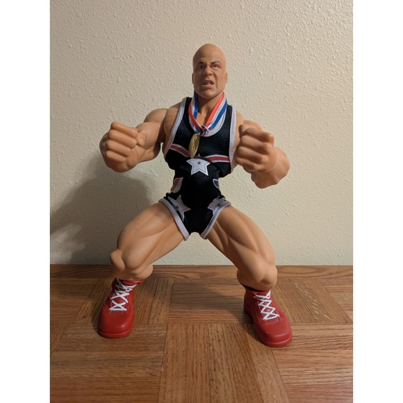 Jakks 2005 WWE Ring Giants 14" Poseable Action Figure KURT ANGLE Articulated - Picture 1 of 13